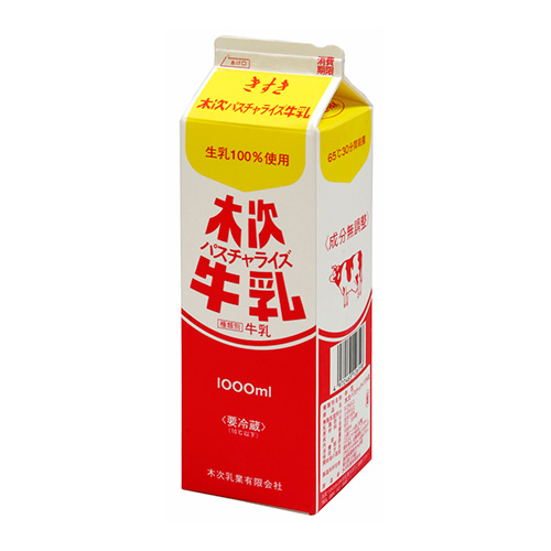 低温殺菌牛乳 木次乳業 パスチャライズ牛乳 1L