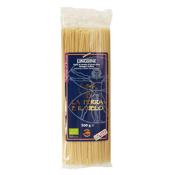 【ラ・テラ　イルチェロ】 有機ブロンズパスタ(リングイネ)
