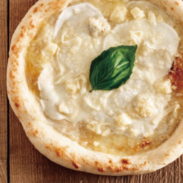 ▼4種類のイタリア産チーズのクワトロフォルマッジ
