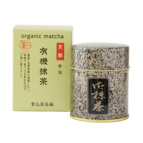京都宇治 有機茶 有機抹茶30g（缶入り）