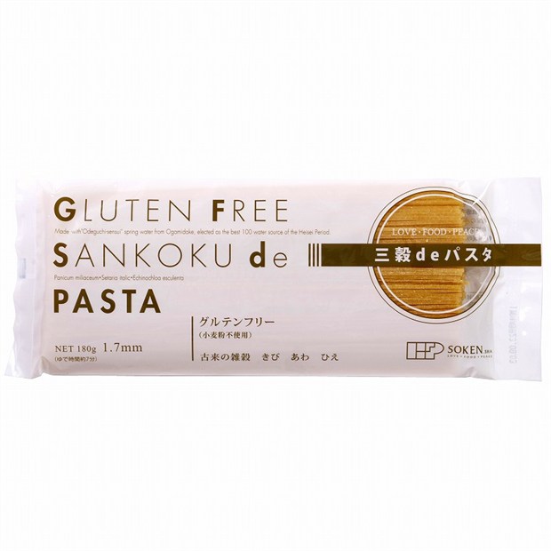 創健社 三穀deパスタ 180g(グルテンフリー)