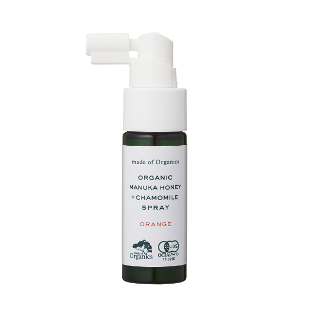 made of Organics  オーガニック マヌカハニー＋カモミールスプレー ＜オレンジ味＞25mL