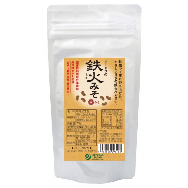 【オーサワジャパン】オーサワの鉄火みそ(豆みそ)　70g